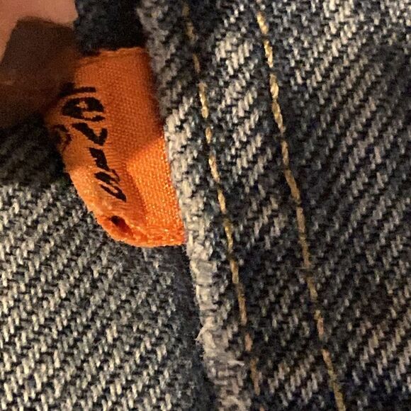 Vintage Levi’s 618 02 Orange Tab Blue Fade Denim High Rise Jeans Shorts - Picture 4 of 7